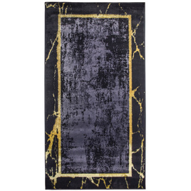 Dywan GOLD BLACK MARMOL 80x150 cm